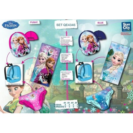 conjunto playa frozen con mochila QE4366 T8AZ 8435525836377