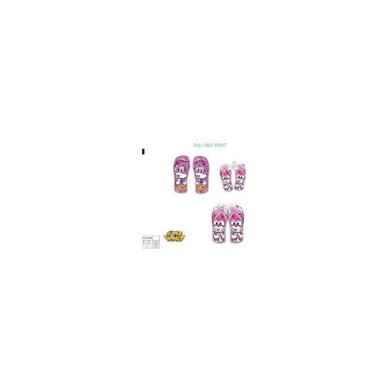 Chanclas SUPER WINGS rosa o fucsia tallas