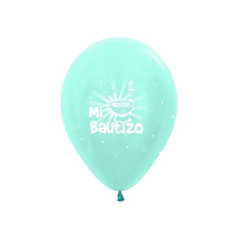 Globos Bautizo azules 10 uds de 30 cm Sempertex