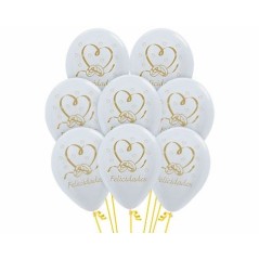 globos blancos decoracion boda 12 uds 30 cm R12 DA 8435525837732
