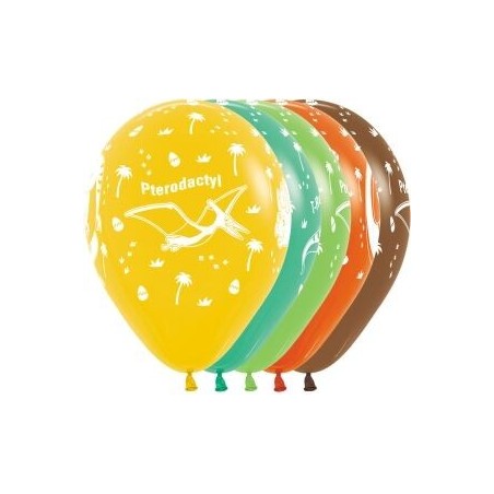 globos dinosaurios 12 uds 30 cm R12 D 8435525837732