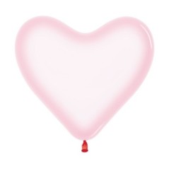 globos corazones rosa cristal 50 uds 30 cm R12 FCOR 309 8435525837732