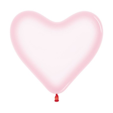 globos corazones rosa cristal 50 uds 30 cm R12 FCOR 309 8435525837732