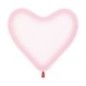 Globos corazones rosa cristal 50 uds 30 cm