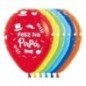 Globos feliz dia papa  latex 12 uds 30 cm