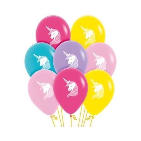 globos unicornio colores 12 uds 30 cm R12 I 8435525837732