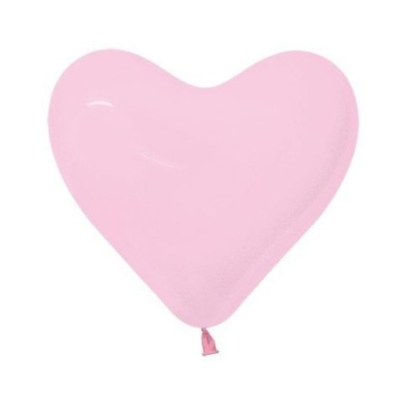 globos rosas corazon latex 16 50 uds serpentex R16 COR 009 8435525837732
