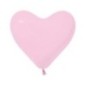 Globos rosas corazon latex 16  50 uds serpentex