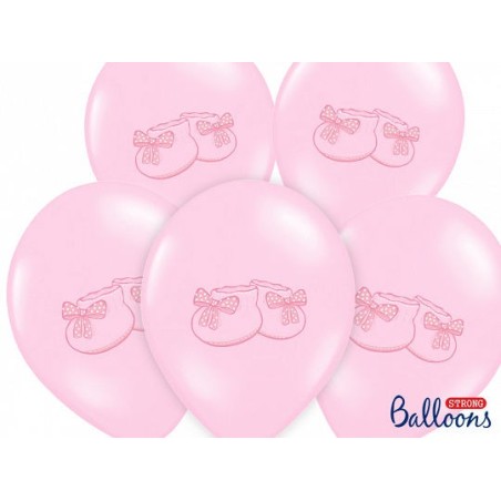 globos patucos bebe rosas 6 uds 30 cm SB14P 225 081J 6 8435525837732