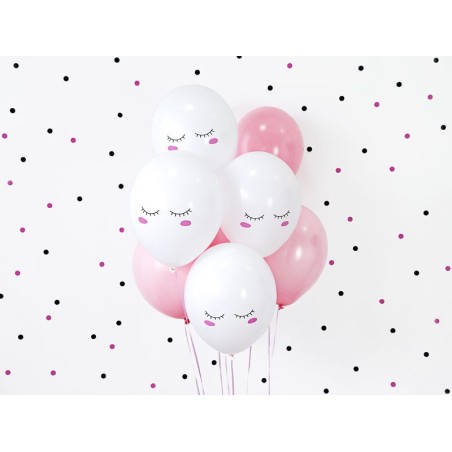globos unicornio pestanas 6 uds de 30 cm SB14P 298 008 6 8435525837732