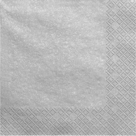 servilletas cumpleanos plata 20 uds 33 cm SP33 080 081PJ 8435525837732