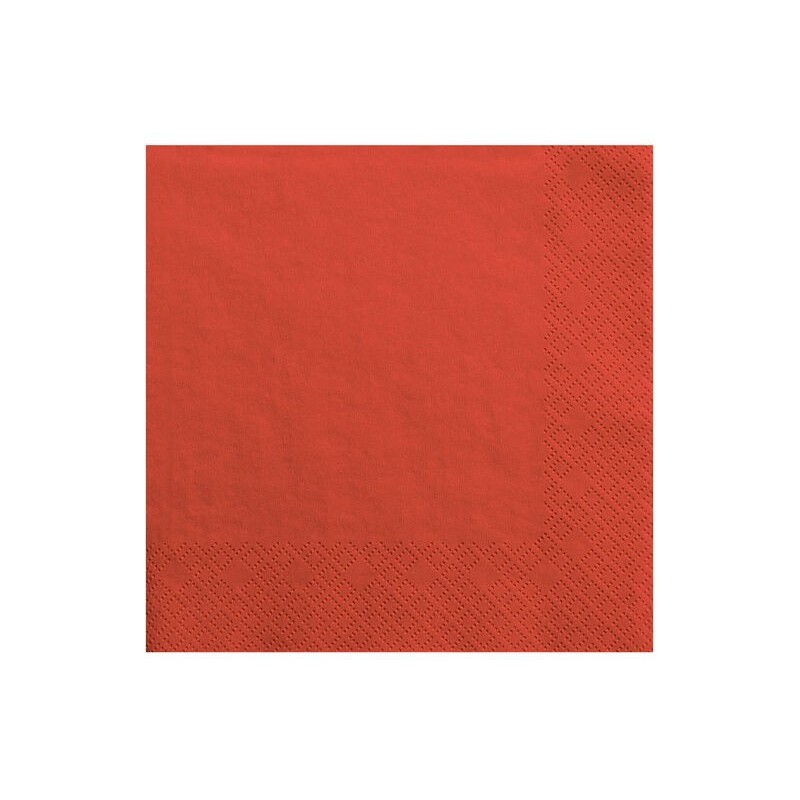 Servilletas rojas 20 uds 33 cm