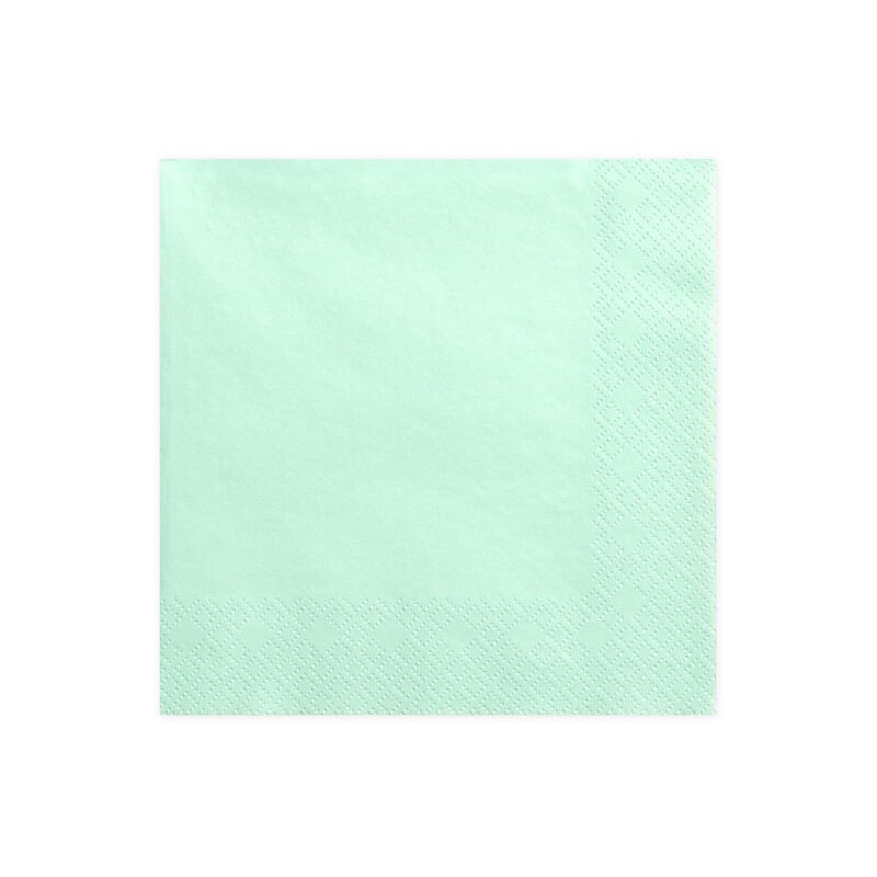 Servilletas verde menta 20 uds 33 cm