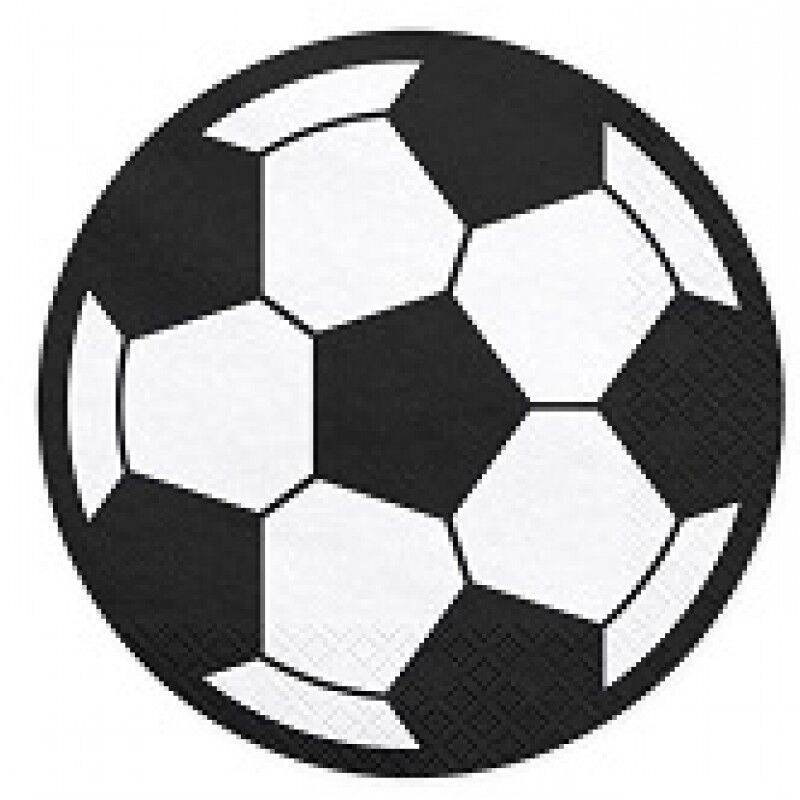 Servilletas balon de futbol 20 uds 13,5 cm