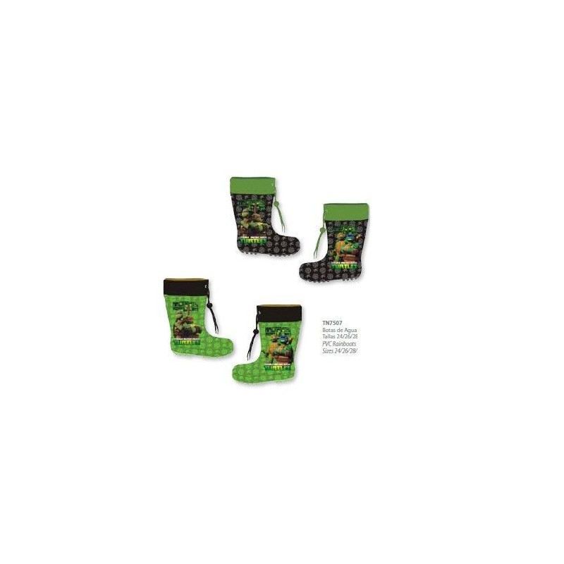 Botas de agua Tortugas Ninja infantiles