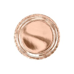 platos rosa dorado 23 cm 6 uds TPP36 019R 8435525837732