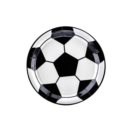 platos balon de futbol 18 cm 6 uds TPP72 8435525837732