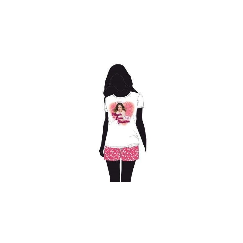 Pijama violetta disney corazones talla 8