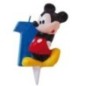Vela mickey nº 1 tarta cumpleaños