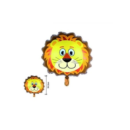 Globo cabeza leon 54 cm helio o aire