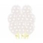 Globos transparentes lunares blancos R5 Sempertex 10 uds 12,5 cm