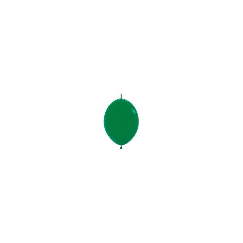 Globo Latex Link-O-Loon 6 Sempertex Fashion Solido Verde Selva 15cm