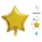 Globo estrella oro 45 cm helio o aire