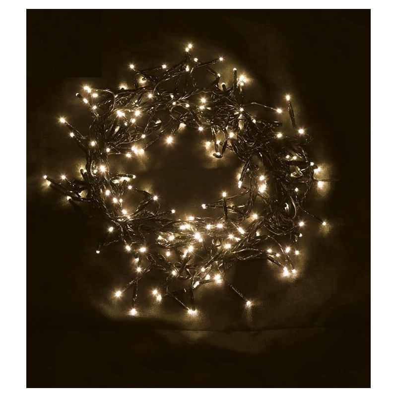 Luces navidad 50 led blanco calido multifuncion exterior