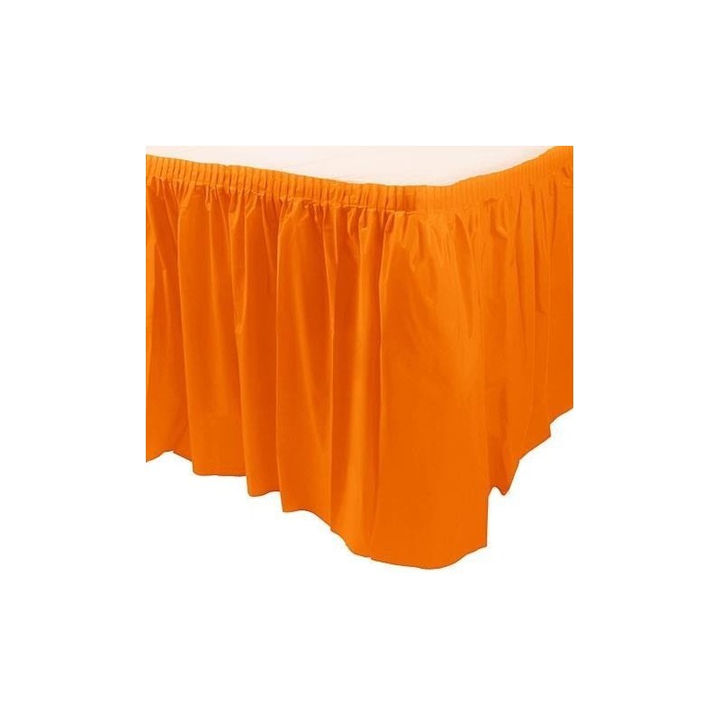 Faldon mantel naranja 73x426 cm