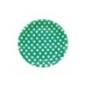 Platos verdes lunares blancos 8 uds 23 cm feria abril