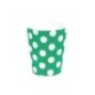 Vasos verdes lunares blancos 8 uds feria abril