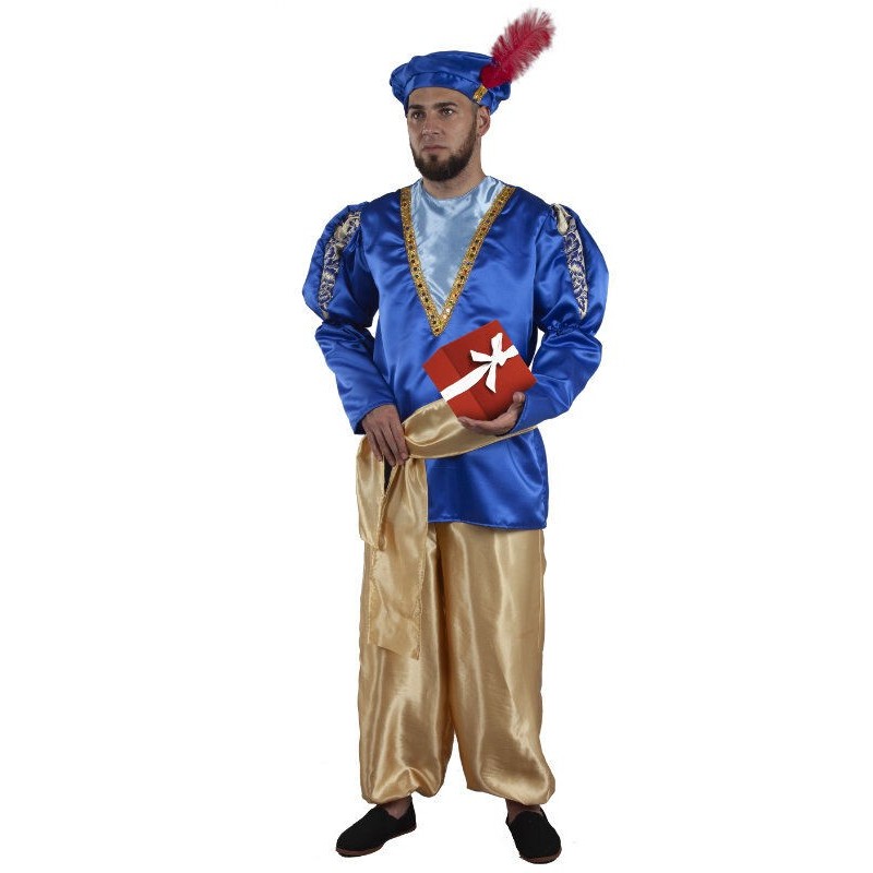 Disfraz paje azul de Rey Mago