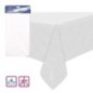 Mantel blanco plastico reusable 137x183 cm