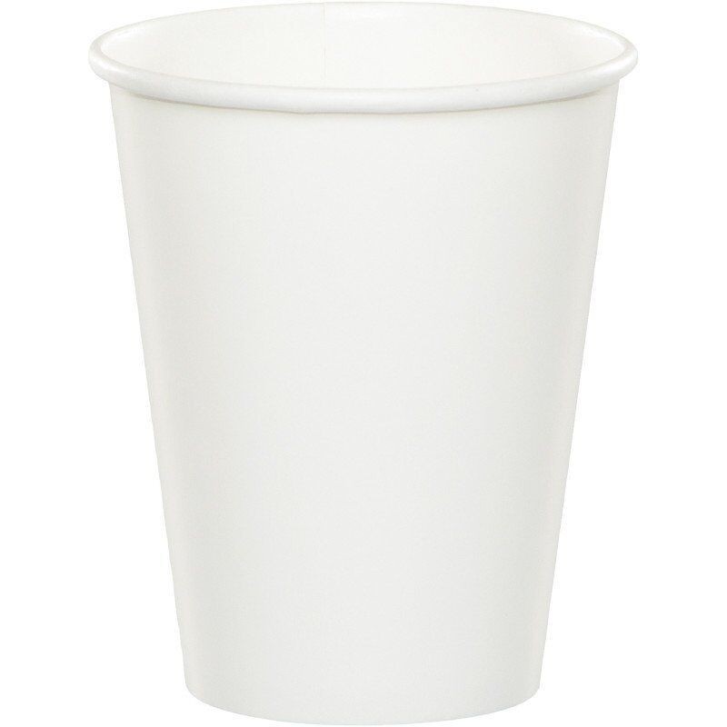 Vasos Blancos cumpleaños 8 uds 266 ml