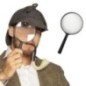 Lupa investigador Sherlock Holmes