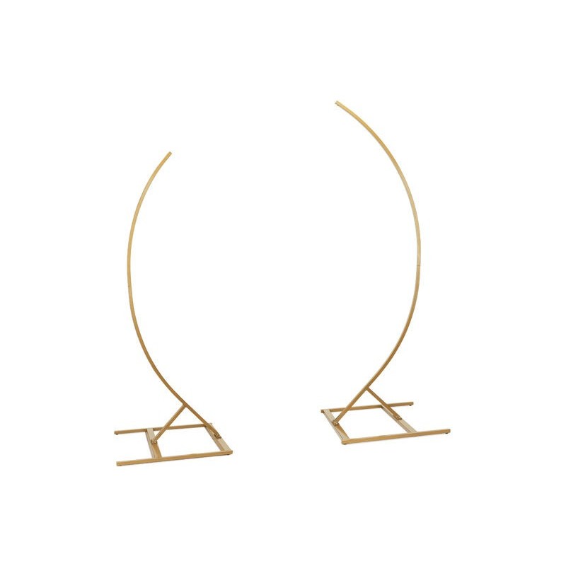 Soporte con 2 Arcos Semi-Arco, 200cm y 180cm Dorado alquiler
