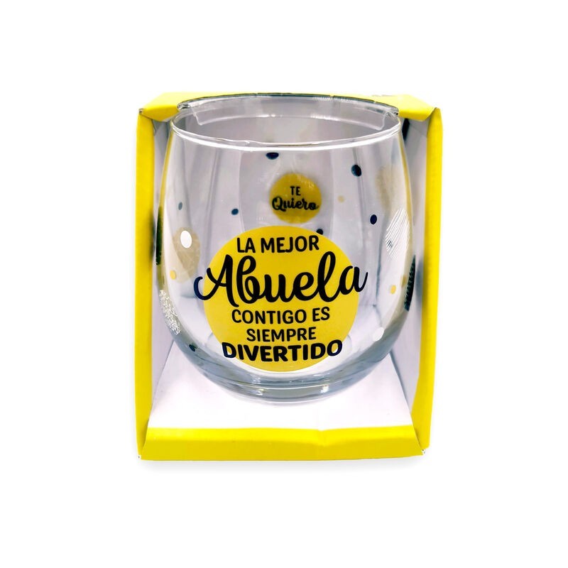 Vaso cristal abuela eres la mejor