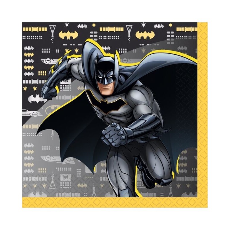 Servilletas Batman cumpleaños 33x33 cm