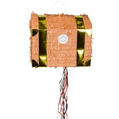 Piñata cofre tesoro pirata 30 x 26 cm