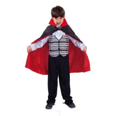 Capa dracula negra con forro rojo infantil S5202 8422971052024