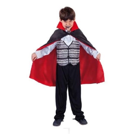 Capa dracula negra con forro rojo infantil S5202 8422971052024