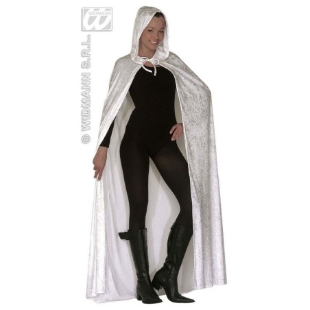 Capa blanca con capucha terciopelo 3487W 8003558348701