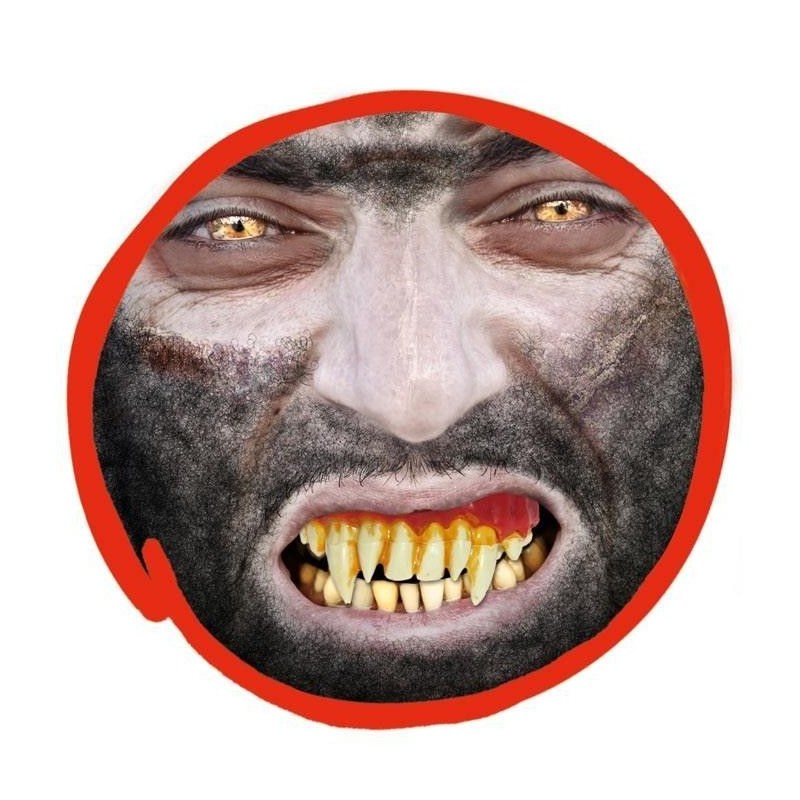 Dientes monstruo  lobo o vampiro