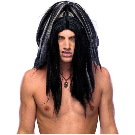 peluca voodoo brujo siniestro vudu hechicero 51702