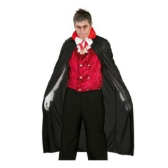 capa vampiro negra 140 cm para halloween 18335
