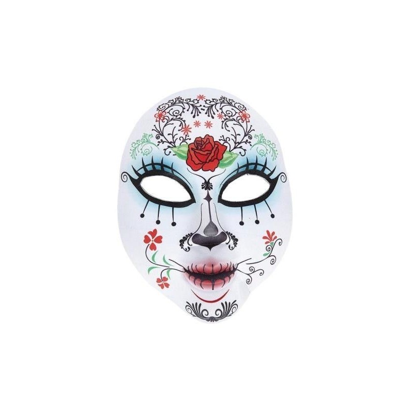 Mascara dia de los muertos mejicano catrina tejido