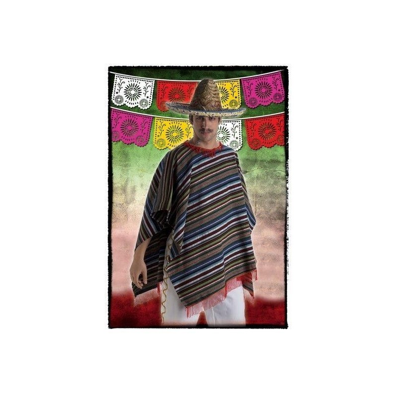 Poncho mejicano adulto mexicano