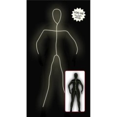 disfraz con luz negro con luces para hombre t m