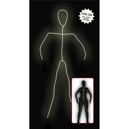 disfraz con luz negro con luces para hombre t m