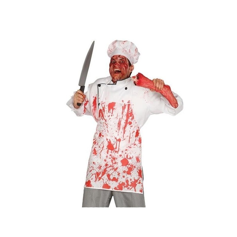 Delantal ensangrentado descuartizador